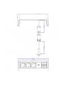 Bachmann DESK2 3x Gniazda 1xCAT6 1xUSB 0,2m - nr 3