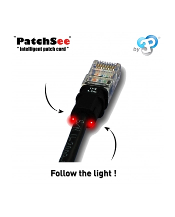 Patchsee RJ45 Kabel Sieciowy CAT.5e UTP black 2,1m nr 1