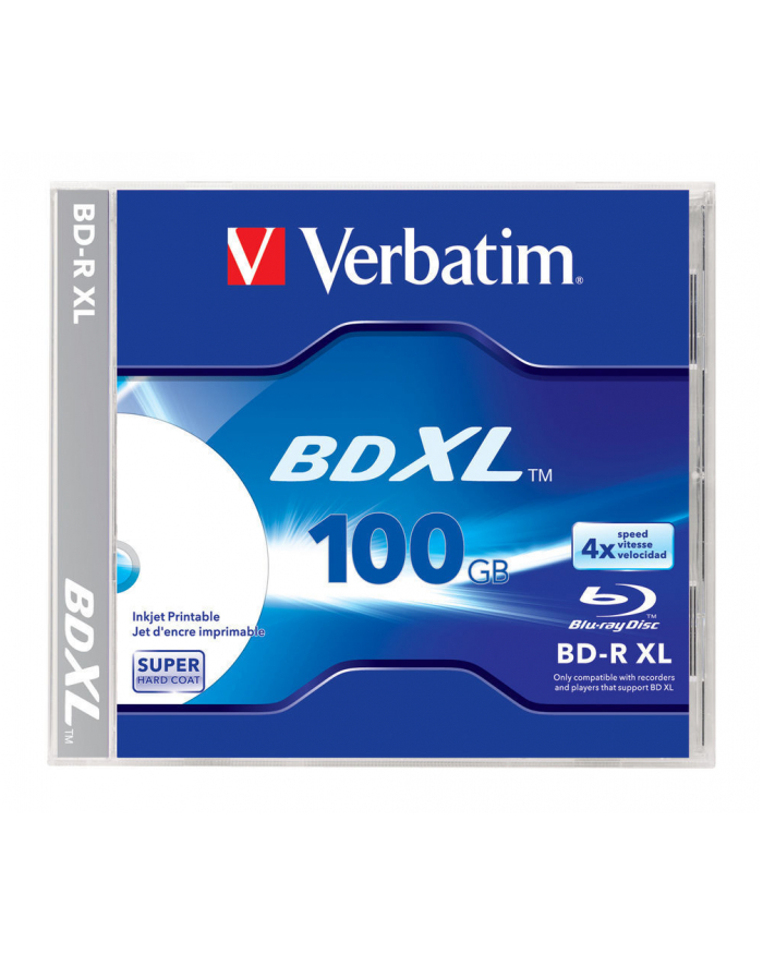 BD-R XL 4x JC 100GB Verbatim Pr. 1 sztuk główny