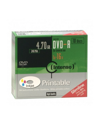 DVD-R 16x SC 4,7GB Intenso Pr. 10 sztuk