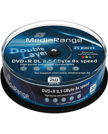 DVD+DL 8x CB 8,5GB MediaR Pr 25 sztuk