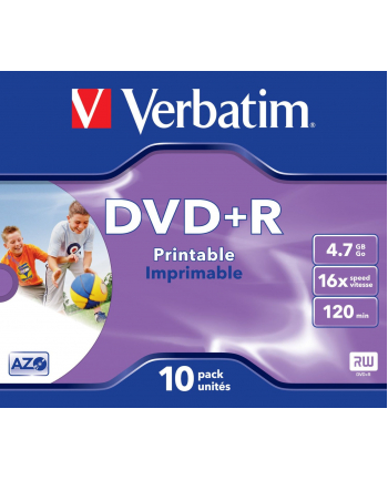 DVD+R 16x JC 4,7GB Verbatim Pr. 10 sztuk