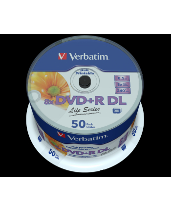 DVD+DL 8x CB 8,5GB Verbatim Pr wide 50 sztuk
