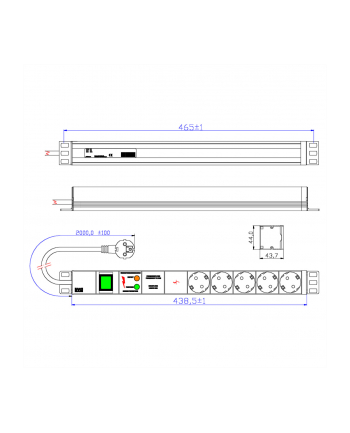 Bachmann Listwa Zasilająca 19 Cali