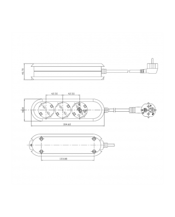 Bachmann SMART 3x Gniazda white Strom 5m