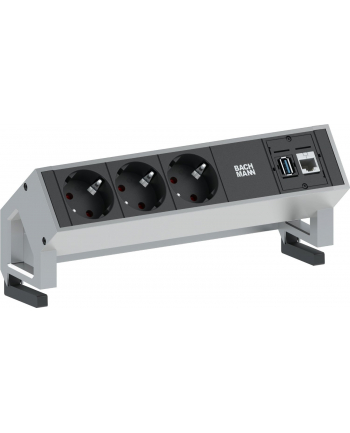 Bachmann DESK2 3x Gniazda 1xCAT6 1xUSB 0,2m