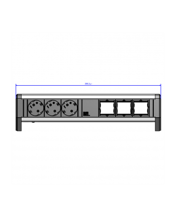Bachmann DESK 3x Gniazda 3xABD GST18