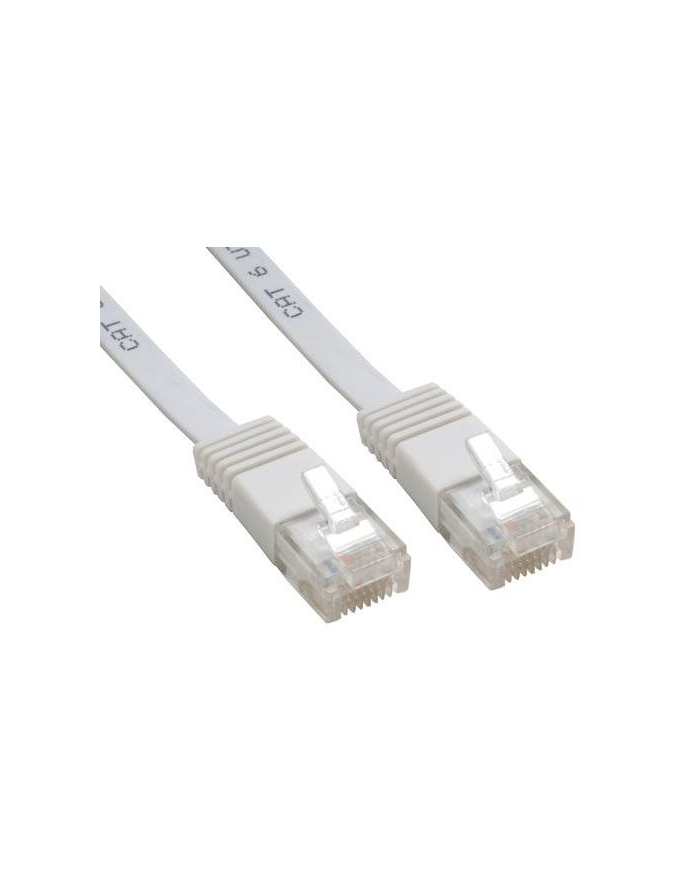 Kabel sieciowy Cat6 UTP płaski biały 15m główny