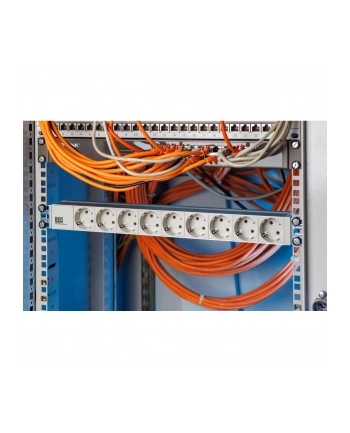 Bachmann 19 Cali 1HE 9x Gniazd Strom 2m Schuko