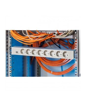 Bachmann 19 Cali PVC 8x Gniazd Strom 2m Schuko