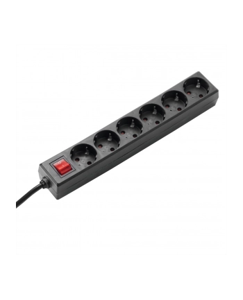 Bachmann SELLY 6x Gniazd black 1xprzełącznik