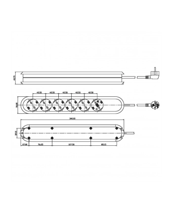Bachmann SMART 6x Gniazd white Strom 5m