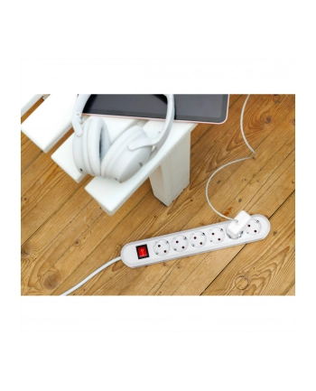 Bachmann SMART 6x Gniazd white 1xprzełącznik