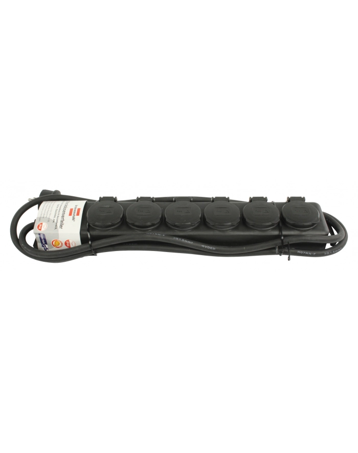Brennenstuhl IP44 6x Gniazd black główny