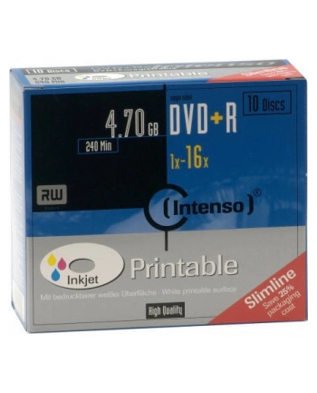 DVD+R 16x SC 4,7GB Intenso Pr. 10 sztuk nr 1
