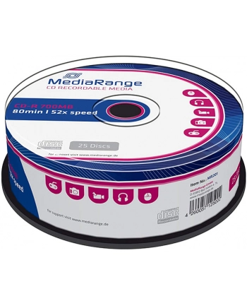 CDR 52x SP 700MB MediaR. Pr. 25 sztuk nr 1
