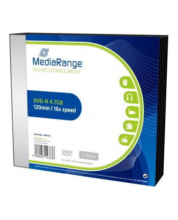 DVD-R 16x SC 4,7GB MediaR 5 sztuk nr 1
