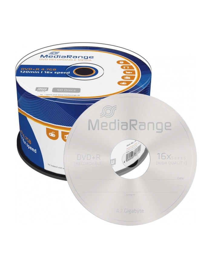 DVD+R 16x MC 4,7GB MediaR. 50 sztuk główny