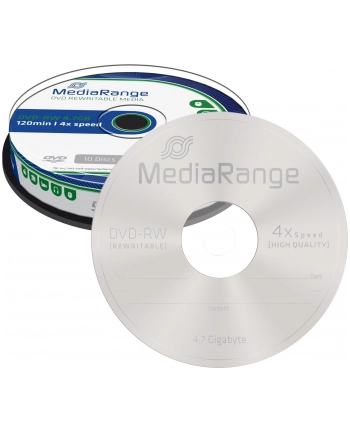 DVD-RW 4x CB 4,7GB MediaR 10 sztuk nr 1