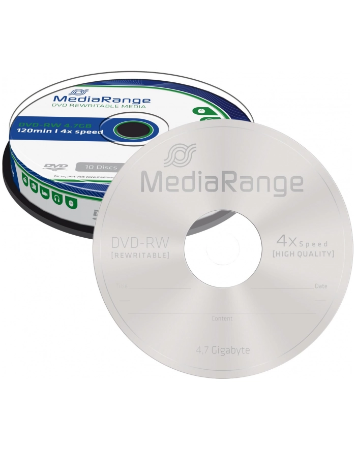 DVD-RW 4x CB 4,7GB MediaR 10 sztuk główny