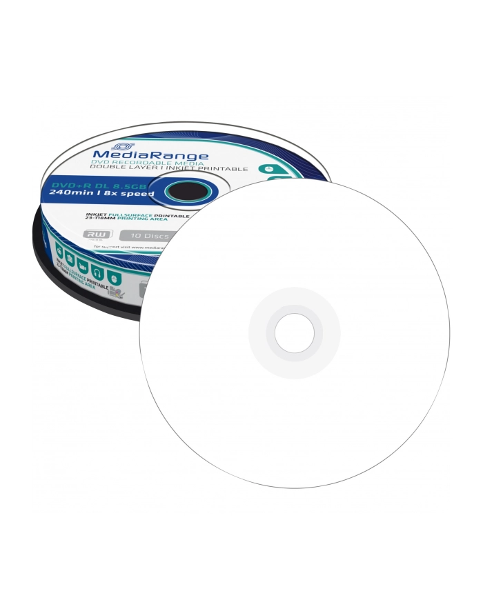 DVD+DL 8X CB 8,5GB MediaR Pr. 10 sztuk główny