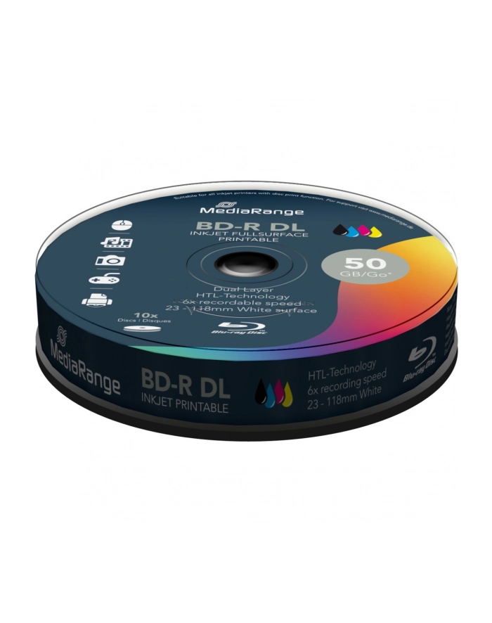 BD-R DL 6x CB 50GB MediaR Pr. 10 sztuk główny