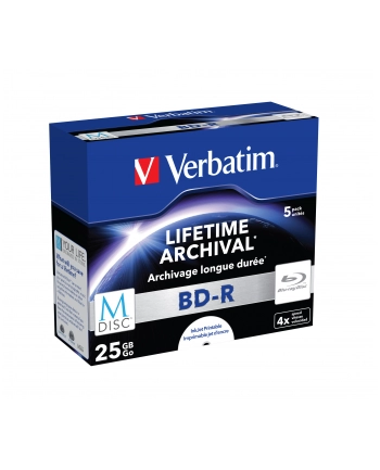 VERBATIM BD-R M-Disc 4x JC 25GB 5 sztuk nr 1
