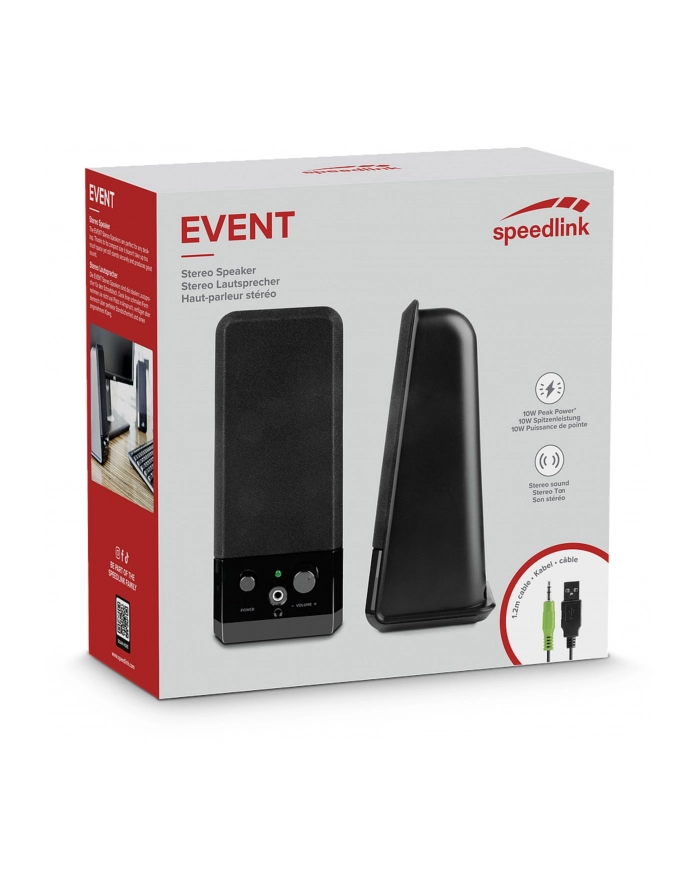 Speedlink EVENT Stereo Speakers black główny