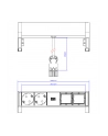 Bachmann DESK2 2x Gniazda 2xABD Strom RAL9010 - nr 5