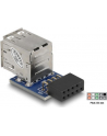 Delock USB Pinheader blue > 2x USB 2.0 blue - nr 20