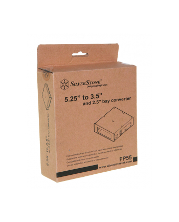 SilverStone SST-FP55B - adapter 5.25 na 2x2.5+1x3.5