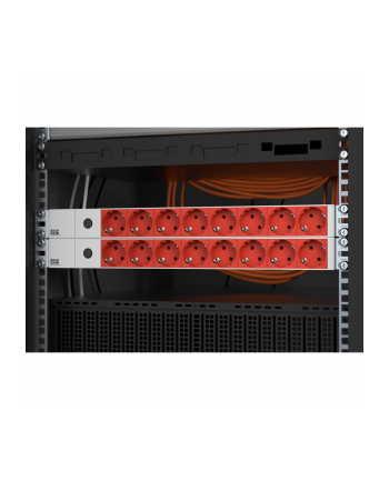 Bachmann 19 Cali 1HE 8x Gniazd rt 1xFUSE 10A 2m