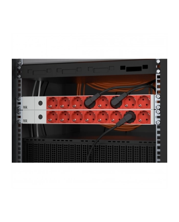 Bachmann 19 Cali 1HE 8x Gniazd rt 1xFUSE 10A 2m
