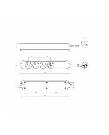 Bachmann SMART 4x Gniazda black 1xprzełącznik