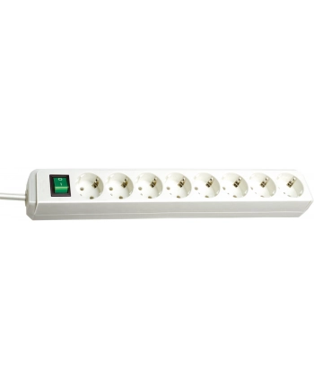 Brennenstuhl Eco biały S 8x