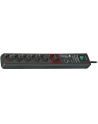 Brennenstuhl Secure-Tec M/S 6-fach 19500A gy/bk - nr 16