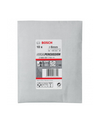 Bosch Wiertła do betonu Set CYL-3 8mm 10 sztuk