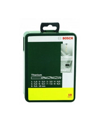 Bosch Wiertła do metalu Titanium Set 19 sztuk nr 2