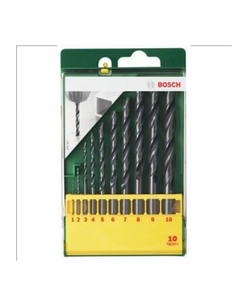 Bosch HSS-R Wiertła do metalu - zestaw 10 sztuk nr 2