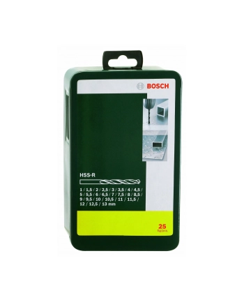 Bosch HSS-R-Wiertła do metalu - zestaw 25 sztuk nr 1