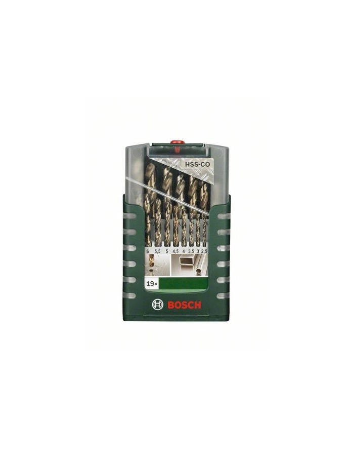 Bosch HSS-Co-Wiertła do metalu - zestaw 19 sztuk główny