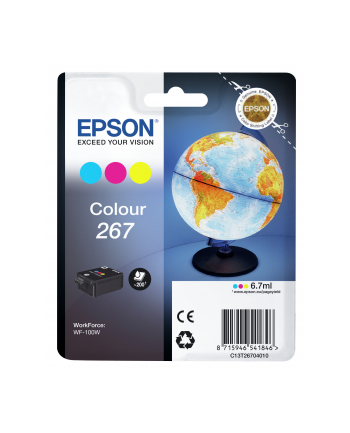 Tusz Epson Colour 267 cartridge | WorkForce WF-100W