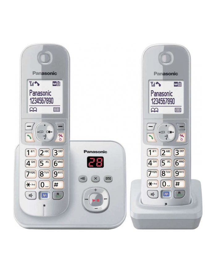 Panasonic KX-TG6822GS AB 1 MBT srebrny wersja Niemiecka główny