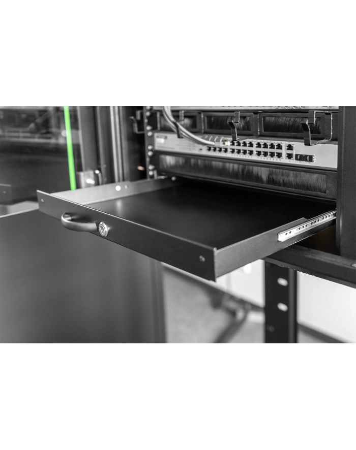 DIGITUS 1U lockable keyboard shelf główny