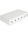 Delock Keystone Obudowa 6 Port white - nr 12