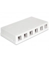 Delock Keystone Obudowa 6 Port white - nr 2