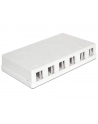 Delock Keystone Obudowa 6 Port white - nr 3