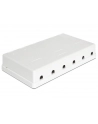 Delock Keystone Obudowa 6 Port white - nr 4