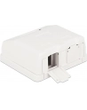 Delock Keystone Obudowa 2P Surface Box - white - nr 8