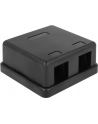 Delock Keystone Obudowa 2 Port black - nr 10